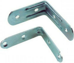 28137 Eckregal Metallisch in Silber Farbe 40x40mm 1Stück
