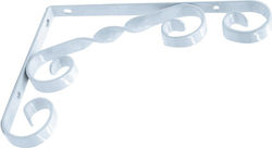 Element Heavy-Duty Metallic Corner Shelf White 180x130mm 175602.0012