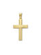 Gold cross K14 double sided