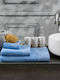 Cokitex Bath Towel One Colour 75x150cm Sky Blue Weight 500gr/m²