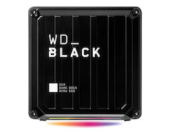 Western Digital WD_BLACK D50 Thunderbolt 3 Stație de andocare cu DisplayPort 4K PD Ethernet și conexiune 2 monitoare Negru