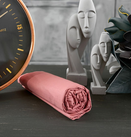 Cokitex Angel Σεντόνι Μονό με Λάστιχο 110x200+25εκ. Dusty Pink