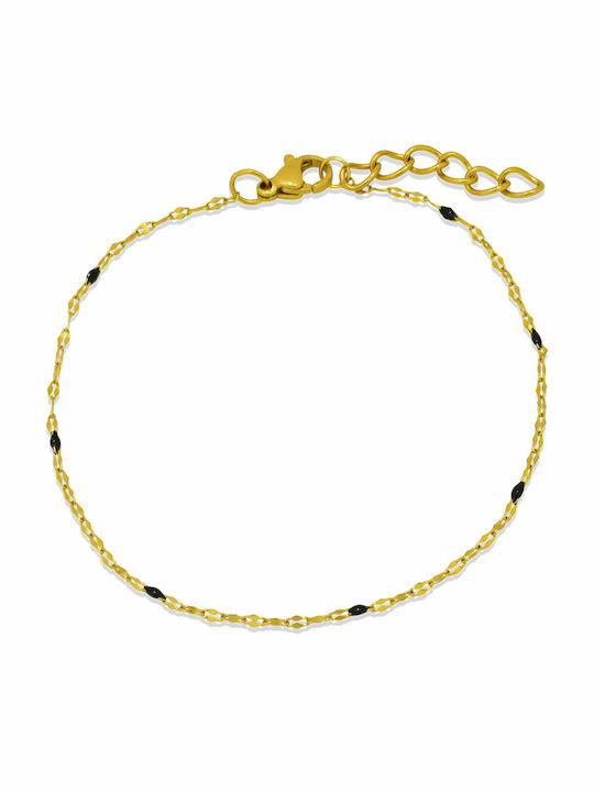 Extravaganza Gold Bracelet 1MM Βραχιόλι από ανοξείδωτο ατσάλι 316L 19-20 cm