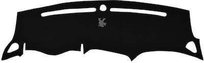 Car Dashboard Cover Fabric with Emblem for Peugeot 208 (II) / Peugeot 2008 (II) Small Country Black Colour