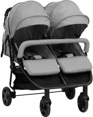 vidaXL Double Stroller