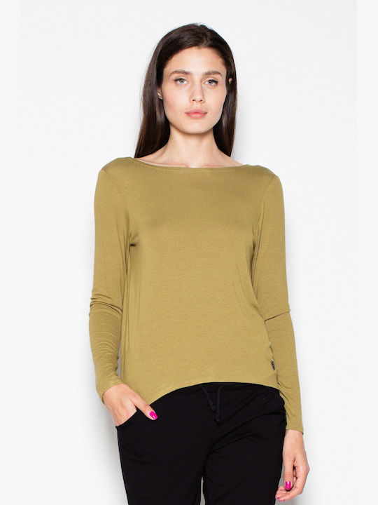 Venaton Women's Blouse Long Sleeve Green