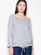 Venaton Long Sleeve Women's Blouse Gray