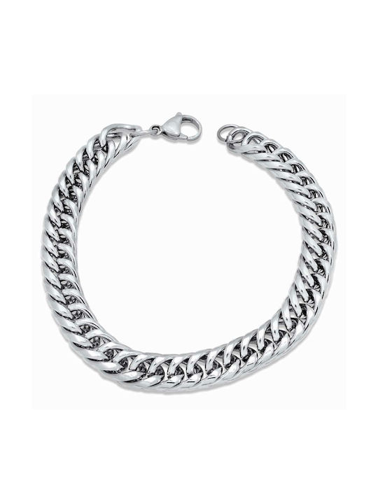 Cubano Silver Bracelet 9MM Stainless steel bracelet 316L 20-21 cm