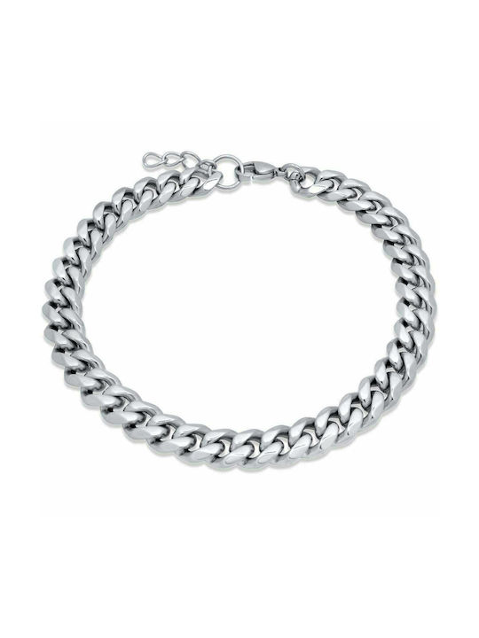 Forcetina Silver Bracelet 8MM Stainless steel bracelet 316L 24-25 cm