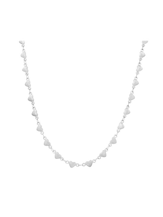 Eros Kette Silber 5MM Kette Halskette aus Edelstahl 316L 40 cm