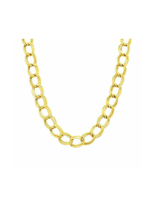 Gamora Kette Gold 7MM Kette Halskette aus Edelstahl 316L 50 cm