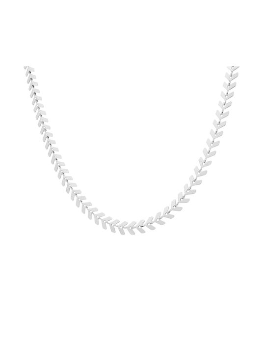 Arrow Chain Silver 6MM Stainless steel neck chain 316L 50 cm