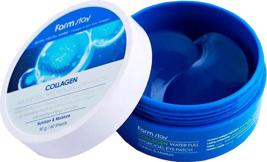 Farm Stay Collagen Water Full Hydrogel Patches Ματιών για Θρέψη 60τμχ