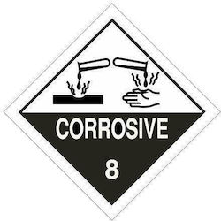 ADR Κλάση 8 Warnschild Diverse gefährliche Materialien 25x25cm ADR Κλάση 8 Warnschild Diverse gefährliche Materialien 25x25cm