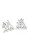 The Carat Shop Harry Potter Deathly Hallows Σκουλαρίκια Καρφωτά από Ασήμι