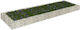 vidaXL Gabin-Box für Gartenzaun Verzinkt 300x100x20cm 1Stück Silver