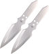 Amont Third Knife Silver with Blade made of Stainless Steel in Sheath