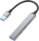 Equip USB-Hub Mit 4 Anschlüssen USB 3.0 Mit USB-A Anschluss Graue