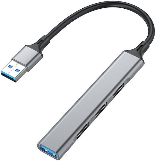 Equip USB-Hub Mit 4 Anschlüssen USB 3.0 Mit USB-A Anschluss Graue