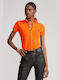 Ralph Lauren Women's Polo Blouse Short Sleeve Orange