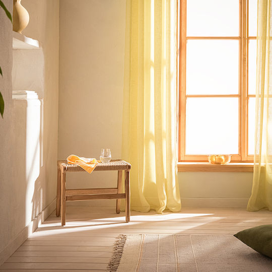 Gofis Home Κουρτίνα με Τρουκς Combe 37 Spring Green 502 140x280εκ.