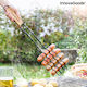 InnovaGoods Двойна Метална Скара за Печене Незалепваща за Колбаси 51брx8брсм.