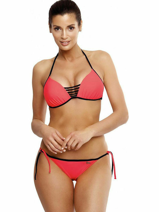 Marko Bikini Set Triangle Top & Slip Bottom with Laces Nectarin