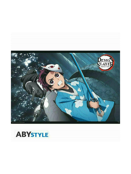 Abysse Αφίσα Kimetsu no Yaiba - Tanjiro & Urukodaki Αυθεντική 61x92cm