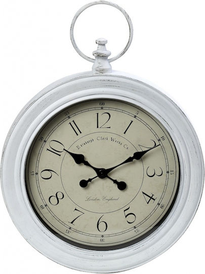 Espiel Antikes Wanduhr Polyresin White Ø59.2cm
