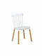 Flapper Stühle Küche White 1Stück 42.5x49.5x84cm