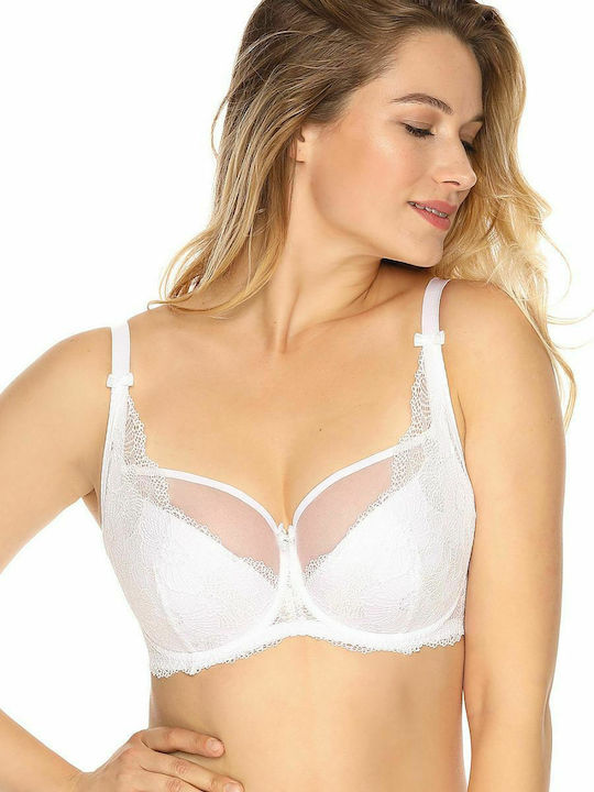 Gaia Veronika Bra with Light Padding White