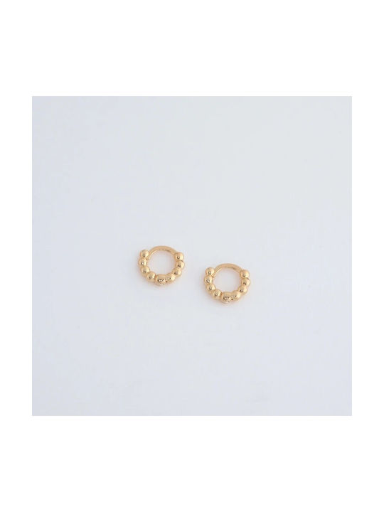 Silver hoops 925 R117420802C Gold plated silver hoops