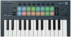 Novation Midi Keyboard FLkey Mini με 25 Πλήκτρα σε Μαύρο Χρώμα