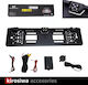 Kirosiwa Car License Plate Frame Parking System with Camera / Buzzer and 2 Sensors in Black Colour CR-3846