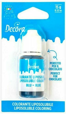 Decora Υγρό Χρώμα Ζαχαροπλαστικής Liposoluble Coloring Blue 15gr