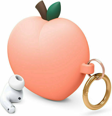 Elago Hang Hülle Silikon mit Haken Peach für Apple AirPods Pro