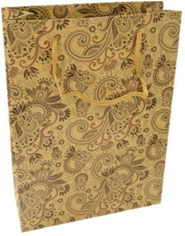 AGC Paper Bag for Gift Brown 15x6x20cm. 12pcs