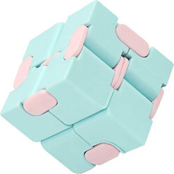 Anti Stress Fidget Infinity Cube Kunststoff Blau