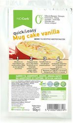 NoCarb Organic Mug Cake Mix Quick&Easy with Vanilla Flavour Sugar Free Gluten Free 50gr