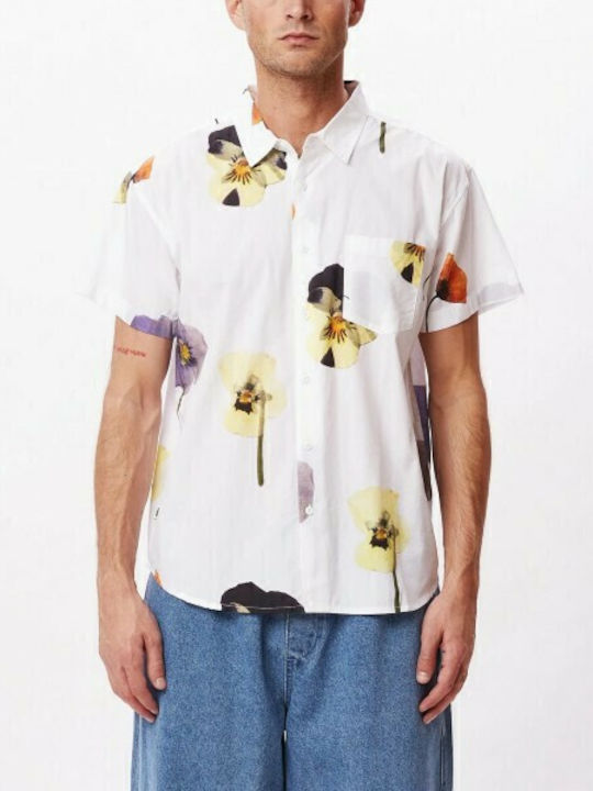 Obey Redux Cu mânecă scurtă Cămașă Floral Alb