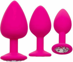 Calexotics Cheeky Gems Πρωκτικές Σφήνες Σετ Φούξια 3τμχ