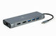 Gembird USB-C Docking Station με HDMI 4K PD Ethernet Γκρι (A-CM-COMBO8-01)