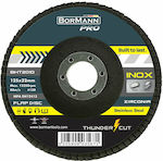 Bormann Pro BHT2007 Grinding Disc Inox 125mm Set 1pcs