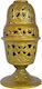 Metallex Pinecone Tabletop Oil Lamp Metallic Gold 8.5x8.5x17εκ.
