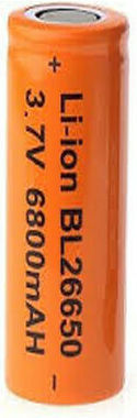 Pals Επαναφορτιζόμενη Μπαταρία 26650 Li-ion 6800mAh 3.7V 1τμχ