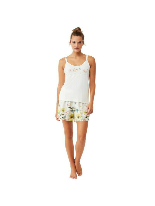 Women's Thin Strap Short Pants Pyjama Penye Mood As shown in the picture