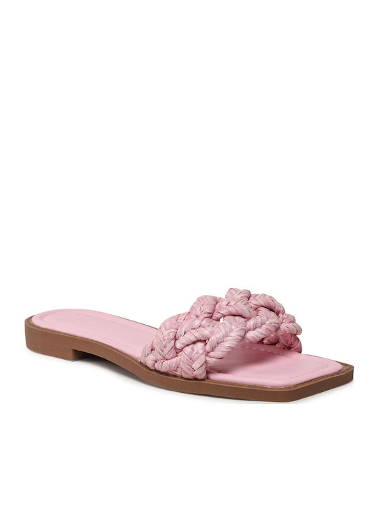 Flache Sandalen für Damen in Rosa Farbe