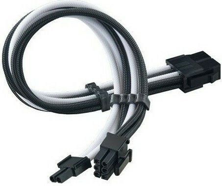 Silverstone 8-Pin EPS - 4 Pin EPS Cable 0.3m Μαύρο SST-PP07E-PCIBW