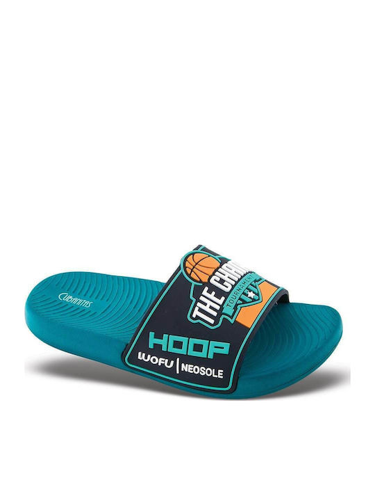Cubanitas Kids' Slides Turquoise
