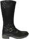 Kids Boots with Zipper Black
